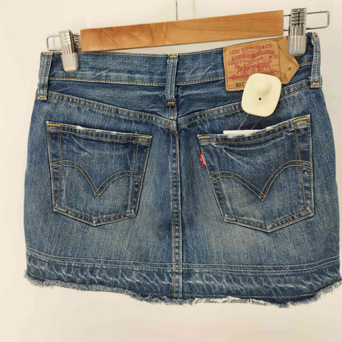 リーバイス Levis 501 ボタンフライデニムミニスカート カットオフ レディース