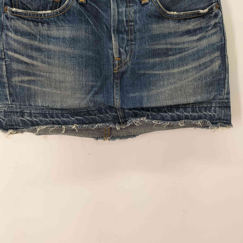 リーバイス Levis 501 ボタンフライデニムミニスカート カットオフ レディース