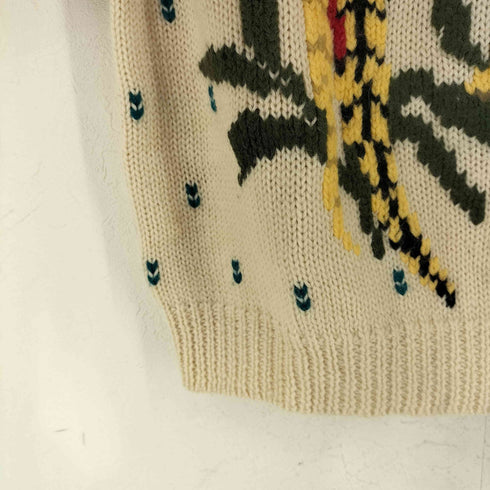 ノーティカ NAUTICA 90s MADE IN HONG KONG 雉 デザイン モックネックウールニット バーズアイ メンズ import:M