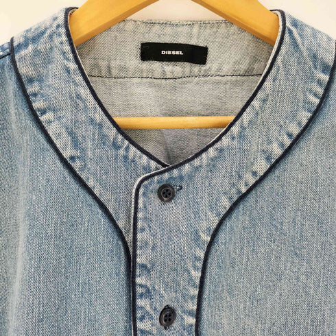 ディーゼル DIESEL デニム ベースボールシャツ メンズ JPN:M