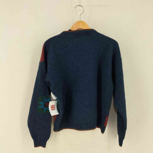 ウールリッチ WOOLRICH 90s HANDFRAMED カントリー柄 デザインウールニット メンズ import:L