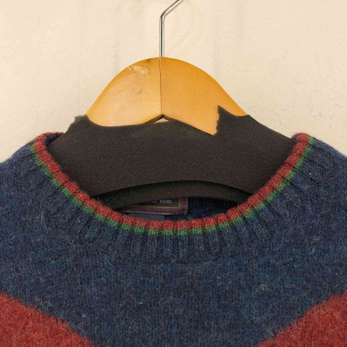 ウールリッチ WOOLRICH 90s HANDFRAMED カントリー柄 デザインウールニット メンズ import:L