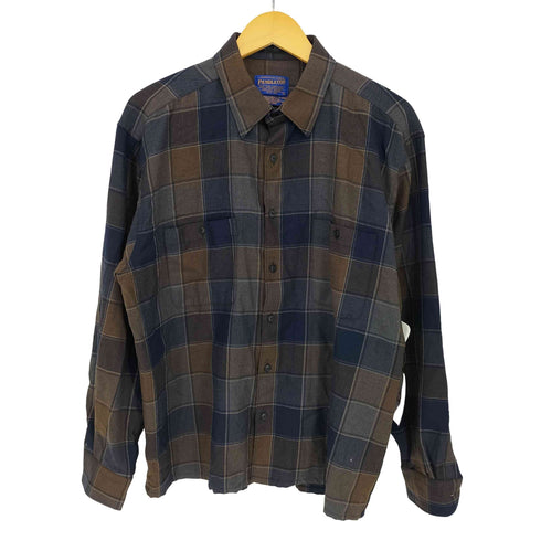 ペンドルトン PENDLETON メキシコ製 ウール チェックシャツ メンズ import:L