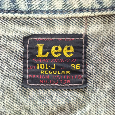 リー Lee 101-J デニムジャケット 赤タグ 50s 復刻 メンズ US:36
