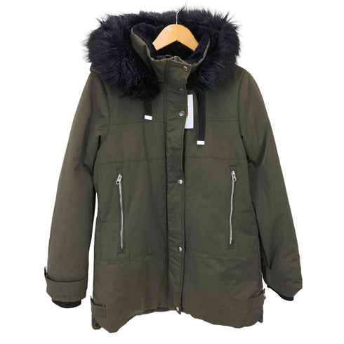 ザラ ZARA ファー付きモッズコート レディース S