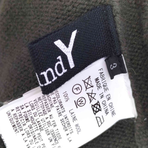 グラウンドワイ Ground Y 21AW タートルネックジップニット メンズ JPN:3