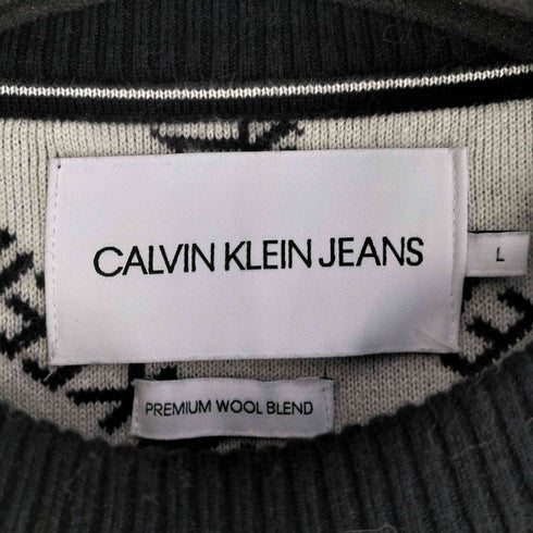カルバンクラインジーンズ Calvin Klein Jeans A- INSTITUTIONAL ボックス AOP セーター メンズ import:L