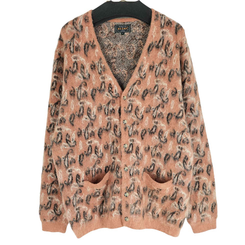 ビームスプラス BEAMS+ 23AW 9ゲージ ダブルジャカード ペイズリー シャギー カーディガン メンズ JPN:XL