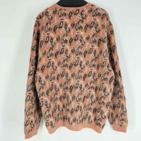 ビームスプラス BEAMS+ 23AW 9ゲージ ダブルジャカード ペイズリー シャギー カーディガン メンズ JPN:XL