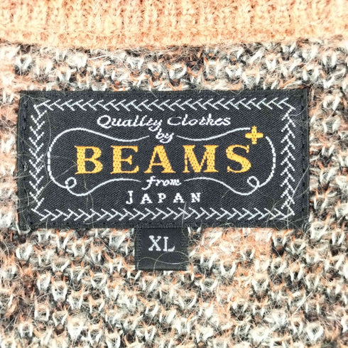 ビームスプラス BEAMS+ 23AW 9ゲージ ダブルジャカード ペイズリー シャギー カーディガン メンズ JPN:XL