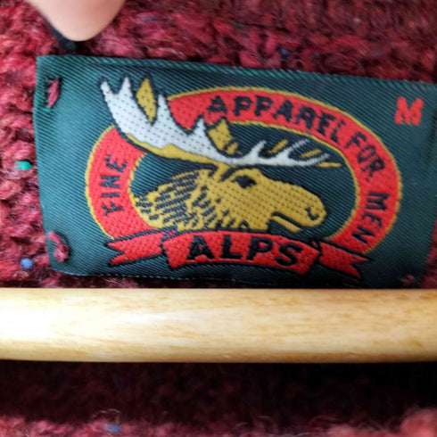 ALPS メランジクルーネック ニットセーター メンズ JPN:M