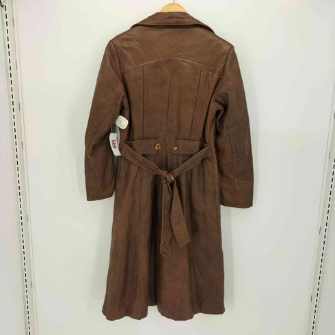 OLD ベルト付き レザーコート メンズ