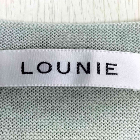 ルーニィ LOUNIE コットンポリ ボートネック ニット レディース FREE