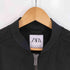 ザラ ZARA フェイクスエード ジップアップジャケット MA-1 ブルゾン メンズ import:M