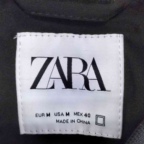 ザラ ZARA フェイクスエード ジップアップジャケット MA-1 ブルゾン メンズ import:M