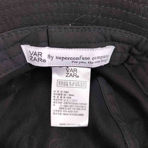 バザール VARZAR Herringbone label bucket hat ヘリンボーン ラベル バケットハット レディース FREE