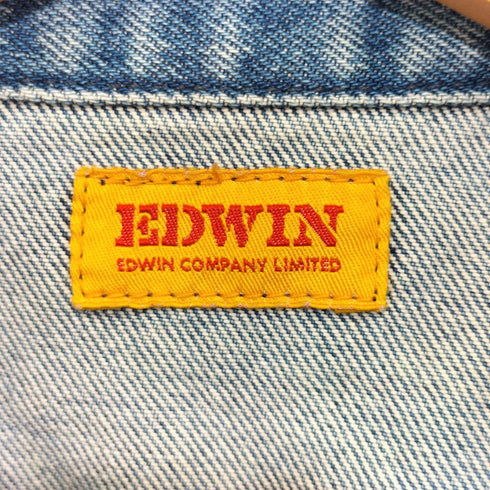 エドウィン EDWIN YELLOWTAB BOXフィット デニムジャケット メンズ L