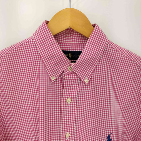ラルフローレン RALPH LAUREN CLASSIC FIT ポニー刺繍 ギンガムチェック B.D L/S シャツ メンズ import:M