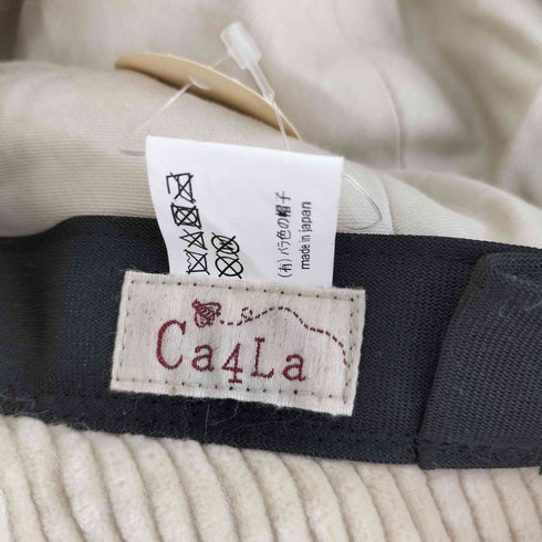 カシラ CA4LA バラ色の帽子 ハギハギクロシェ ファー切替バケットハット レディース