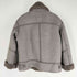 ザラ ZARA B-3 フェイクムートン FAUX LEATHER SHEARLING DOUBLE-FACED BIKER JACKET レディース import:XS
