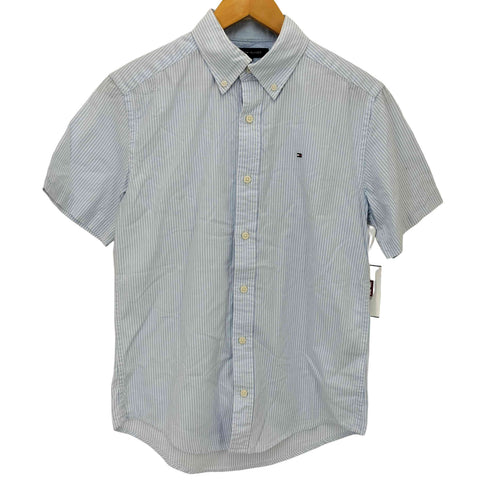 トミーヒルフィガー TOMMY HILFIGER ストライプ柄S/Sシャツ メンズ S