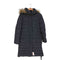トミーヒルフィガー TOMMY HILFIGER フェイクファー付き ドット柄 ダウンコート レディース import:S