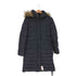 トミーヒルフィガー TOMMY HILFIGER フェイクファー付き ドット柄 ダウンコート レディース import:S