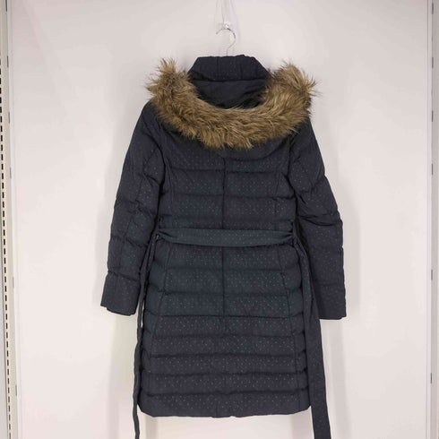 トミーヒルフィガー TOMMY HILFIGER フェイクファー付き ドット柄 ダウンコート レディース import:S