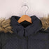 トミーヒルフィガー TOMMY HILFIGER フェイクファー付き ドット柄 ダウンコート レディース import:S