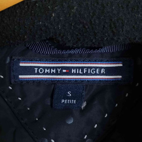 トミーヒルフィガー TOMMY HILFIGER フェイクファー付き ドット柄 ダウンコート レディース import:S