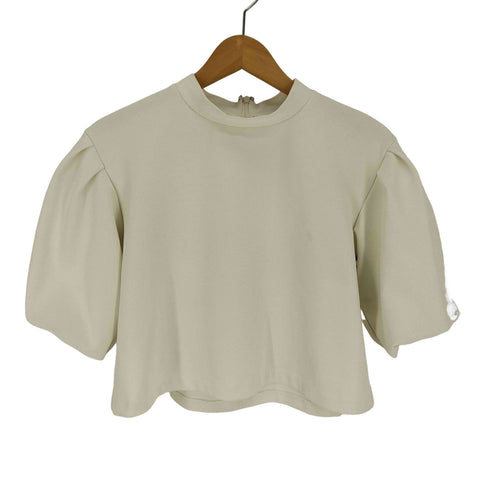 オープニングセレモニー OPENING CEREMONY バックジップ ギャザースリーブ トップ ブラウス レディース import:M