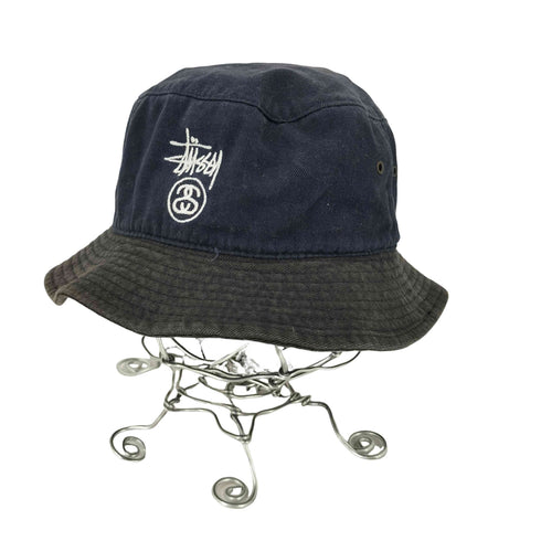 ステューシー Stussy 90S~00S 紺タグ SSリンクロゴ バケットハット メンズ