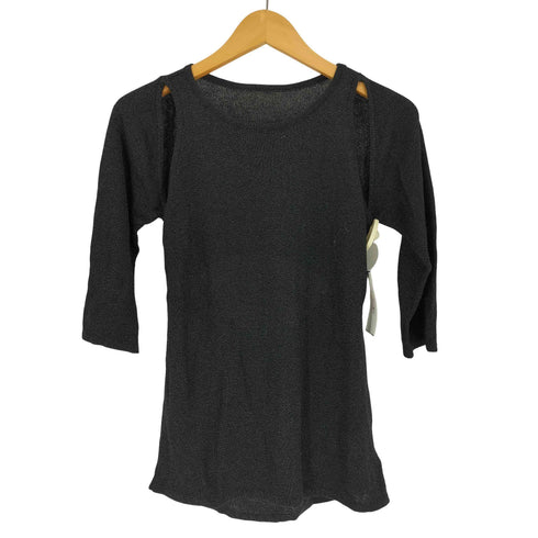 ソレイス SOLACE ショルダーカットオープンニットトップス レディース FREE
