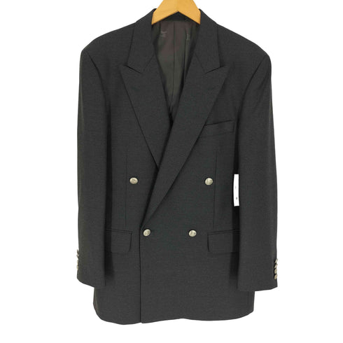 バーバリーロンドン BURBERRY LONDON タスマニアウール 銀ボタン ダブルブレスト テーラードジャケット メンズ 94-82-175
