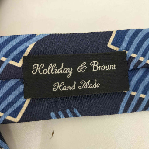 ホリデイアンドブラウン Holliday & Brown 総柄シルクネクタイ メンズ
