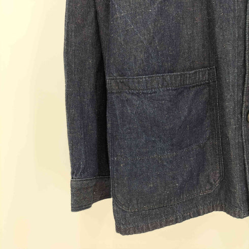 ユニクロ UNIQLO 2023SS コットンリネン ユーティリティデニムジャケット メンズ JPN:XL