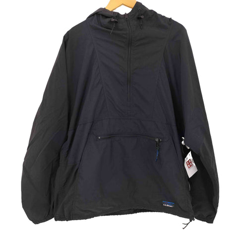エルエルビーン L.L.Bean 80S~90S ナイロンアノラックパーカー ブラック メンズ import:L
