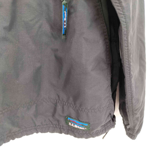 エルエルビーン L.L.Bean 80S~90S ナイロンアノラックパーカー ブラック メンズ import:L