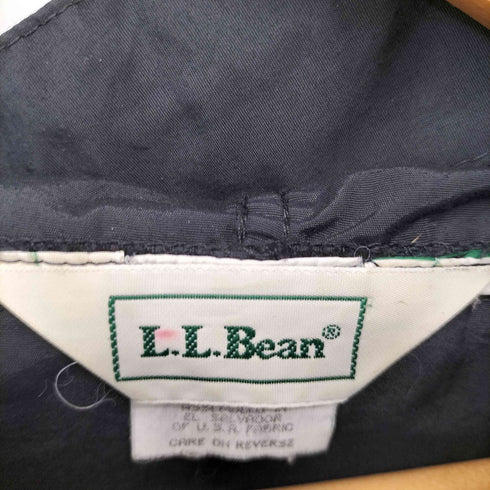 エルエルビーン L.L.Bean 80S~90S ナイロンアノラックパーカー ブラック メンズ import:L