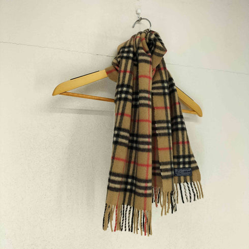 バーバリーズ BURBERRYS PURE CACHMERE フリンジマフラー メンズ