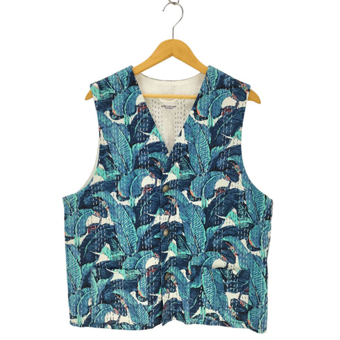 ジャーナルスタンダードホームステッド JOURNAL STANDARD J.S HOMESTEAD NOVEL CLOTHING アロハ柄 ベスト メンズ