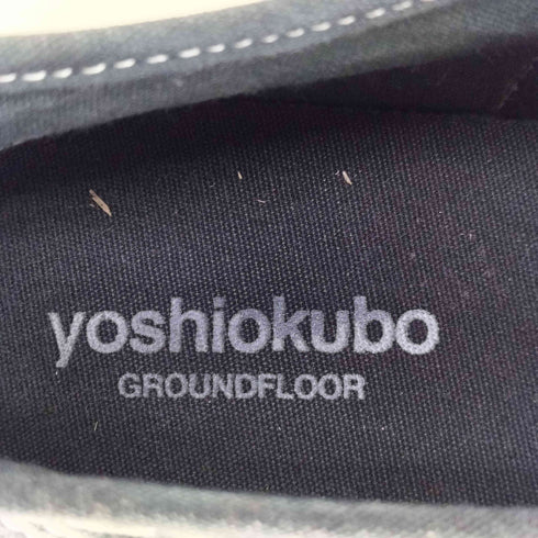 ヨシオクボグランドフロア yoshiokubo GROUNDFLOOR 製品染め ダメージ加工 ローカットスニーカー メンズ