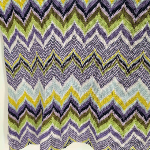 ミッソーニ MISSONI イタリア製 総柄 レーヨンシルクニット Tシャツ レディース 11