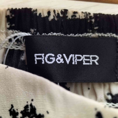 フィグアンドヴァイパー FIG&VIPER 総柄デザインSH シャツ レディース FREE