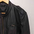 シープレザー シングル バンドカラー ライダースジャケット メンズ
