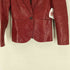 ユナイテッドアローズ UNITED ARROWS WORK FOR HOLIDAY 花柄 型押し カウレザージャケット レディース JPN:36