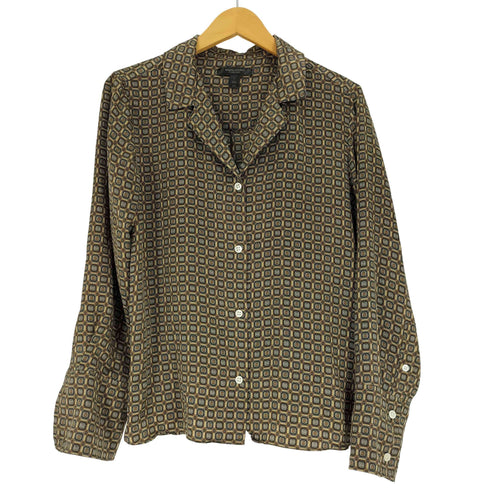 バナナリパブリック BANANA REPUBLIC 22AW シルク リゾート シャツ レディース import:L