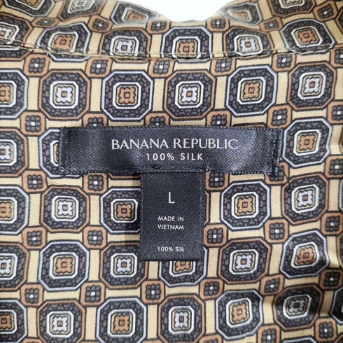 バナナリパブリック BANANA REPUBLIC 22AW シルク リゾート シャツ レディース import:L