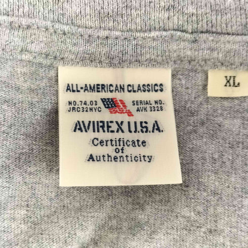 アヴィレックス AVIREX フライングタイガー ロングスリーブカットソー メンズ XL