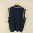 アヴィレックス AVIREX AVIREX VARSITY フロントロゴ刺繍 Vネックアクリルベスト メンズ import:XL